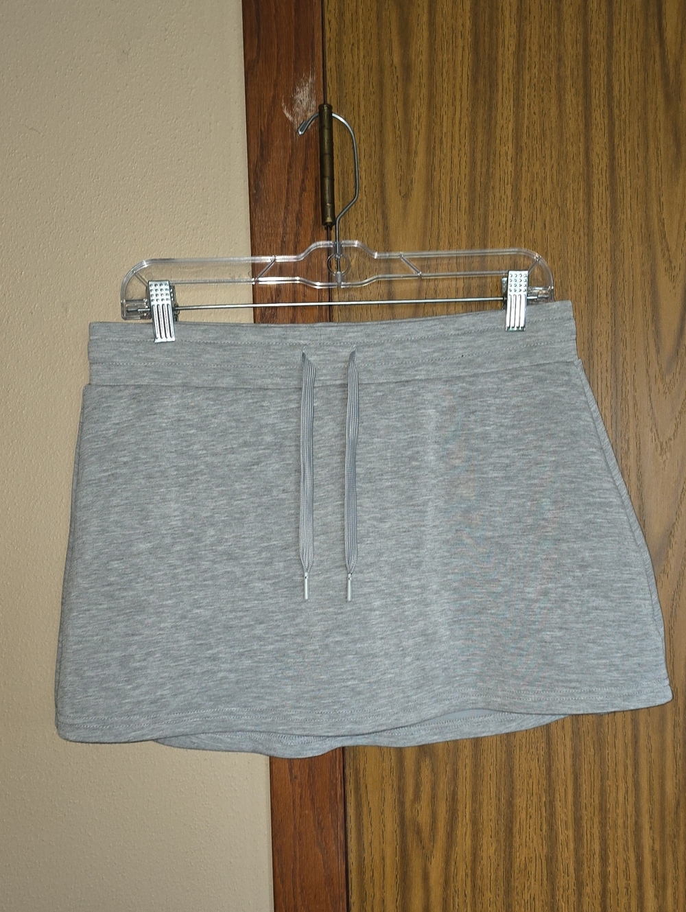 Ocean Drive Gray Drawstring Mini Skirt